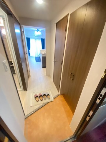 大阪市東淀川区西淡路４丁目の賃貸マンションの玄関