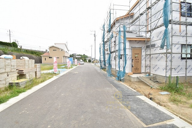 いろどりアイタウン　日立市西成沢町2丁目　23-P1　4の前面道路含む現地写真|現地撮影（2026年8月）