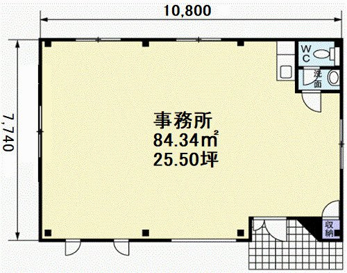 北平野１丁目事務所Ｂの間取り