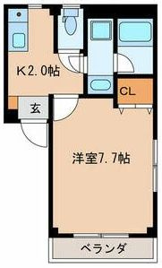 メゾン壱番館の間取り|間取りです。
