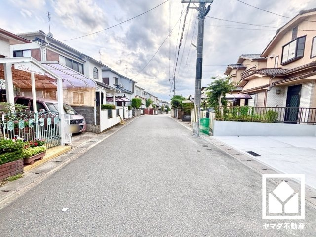 宇治市木幡南山の前面道路含む現地写真