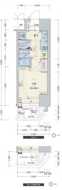 プレサンス心斎橋ラヴィの間取り