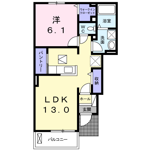 コンフォーティアＢの間取り