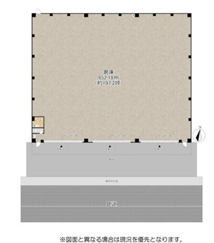 足立区入谷４丁目の倉庫の間取り