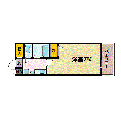 エスリード福島駅前の間取り