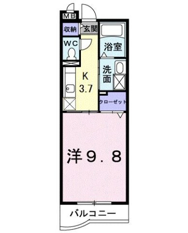 プリマヴェーラ　エルモッサの間取り