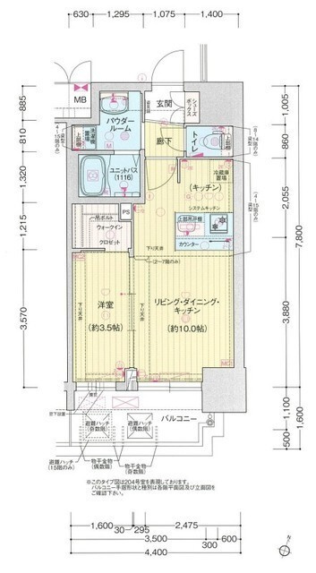 プレサンス塚本ミッドネクストの間取り