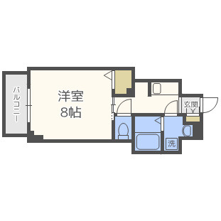 S-RESIDENCE谷町五丁目の間取り