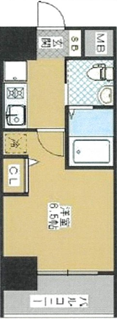 大阪市大正区三軒家東１丁目の賃貸マンションの間取り