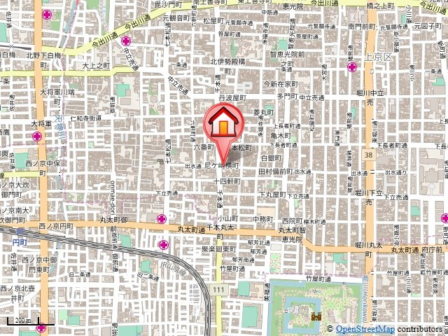 プレサンス京都二条京華の地図