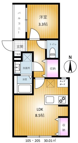 【間取り】 | REVENE習志野