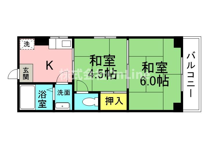 南野マンションの間取り
