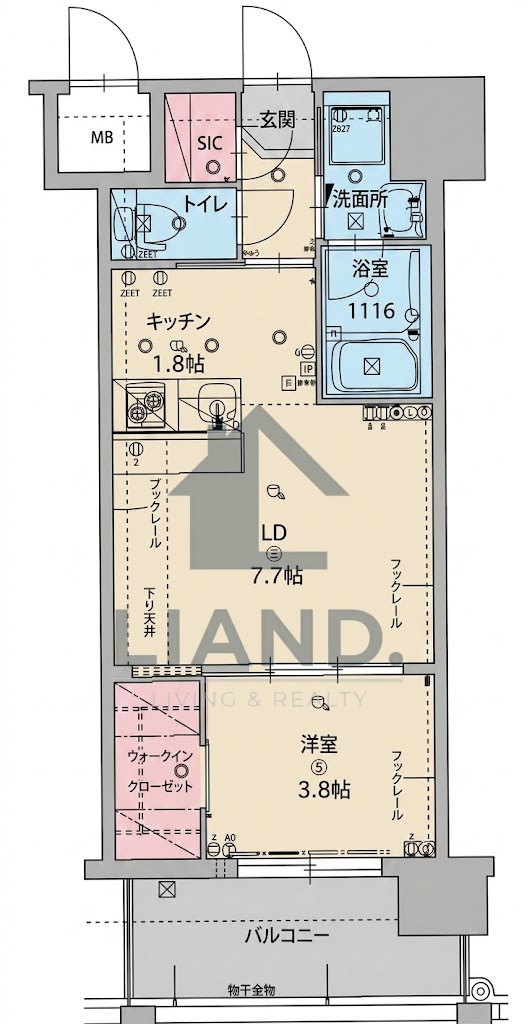 ALFACIO De Clave　千代小学校区の間取り|ALFACIO De Clave