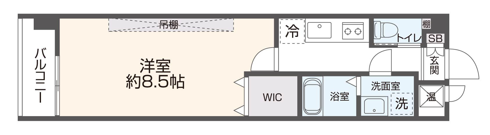 ライトステージ(近畿大学　一人暮らし)の間取り