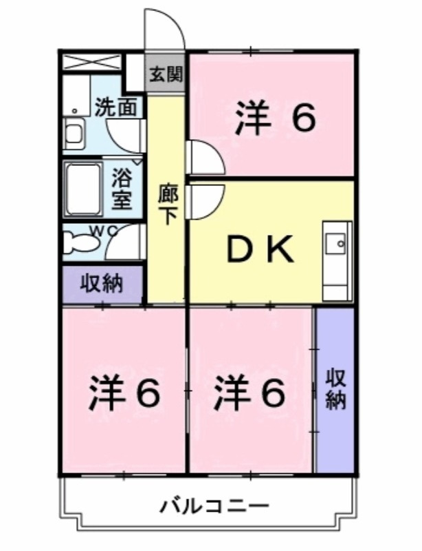 コーポ羽根西の間取り