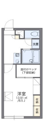 レオパレスアップルの間取り
