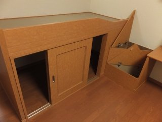 レオパレスカーサ藻岩の寝室