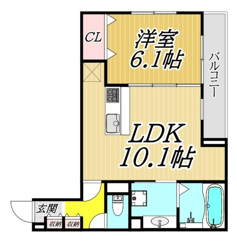 トリシア武庫川の間取り