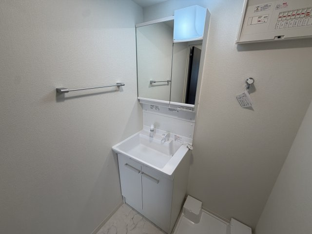 稲城市坂浜のアパートの洗面所