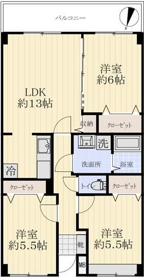 中野島ロイヤルハイツの間取り