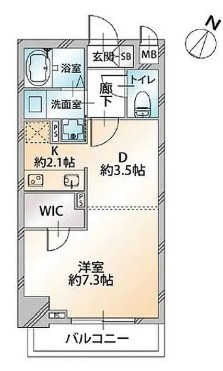 千代田区岩本町１丁目の賃貸マンションの間取り