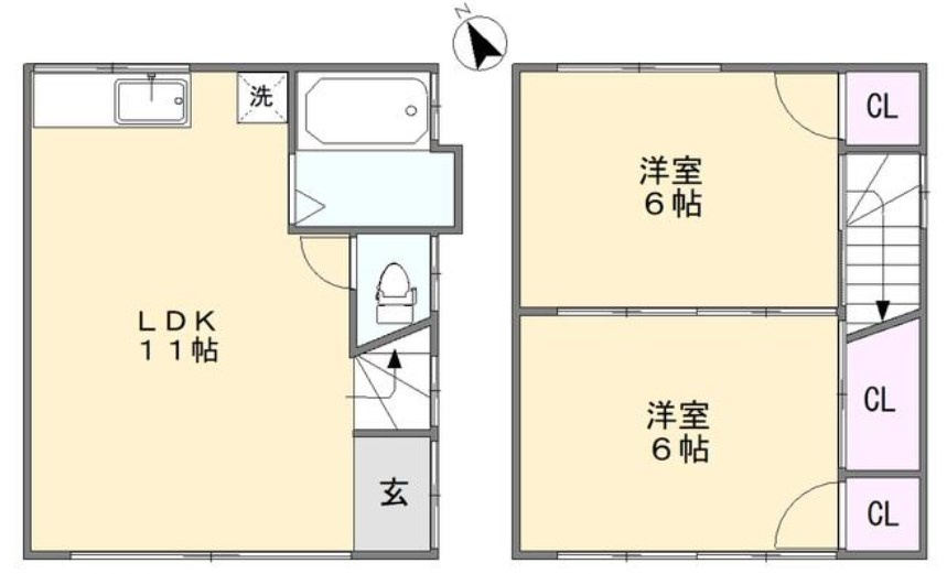 成田東3丁目戸建の間取り
