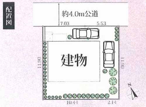 鎌倉市今泉２丁目　新築戸建全1棟　１号棟の区画図