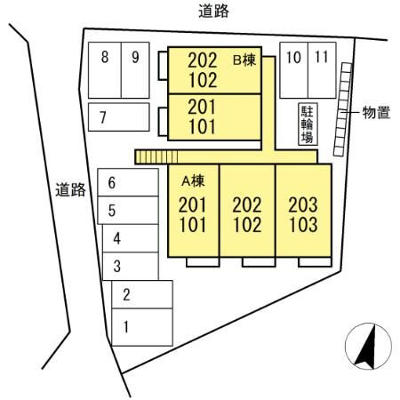 サンパティークの区画図