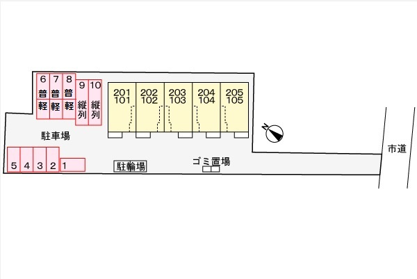 セレノ松並の区画図