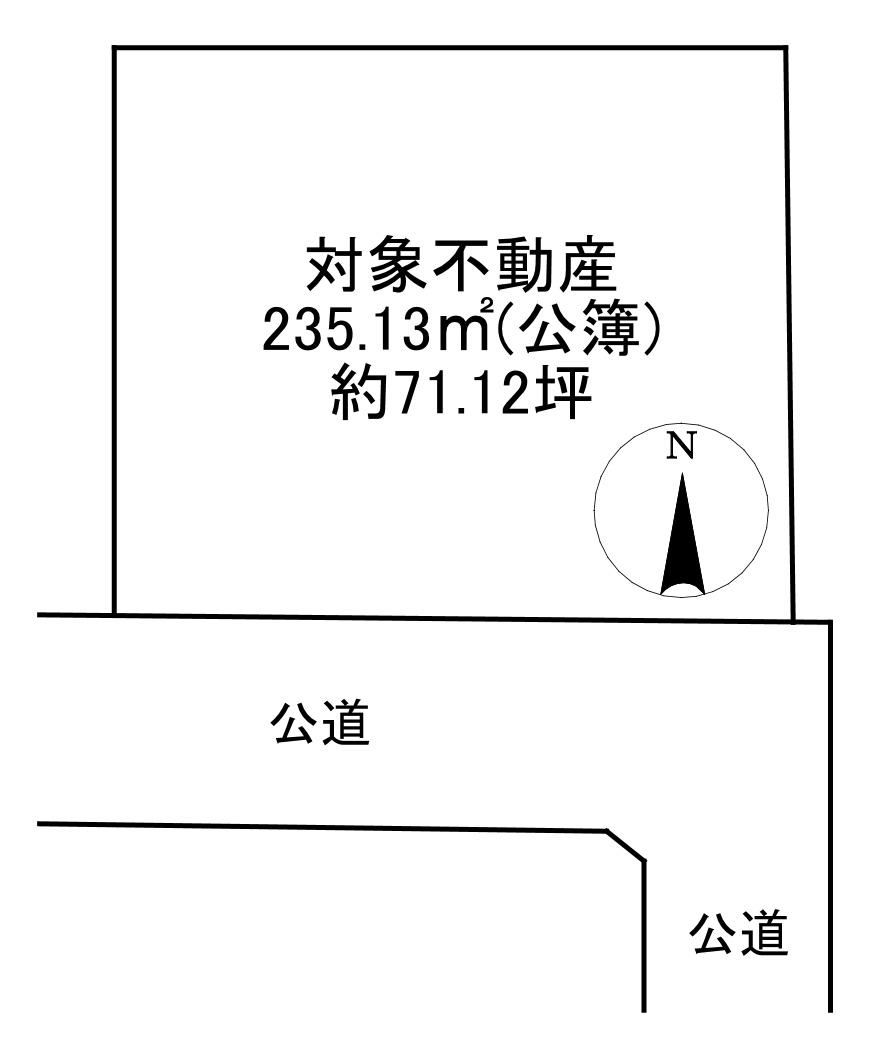 -三丁目不動産-　羽生市藤井上組　の土地図