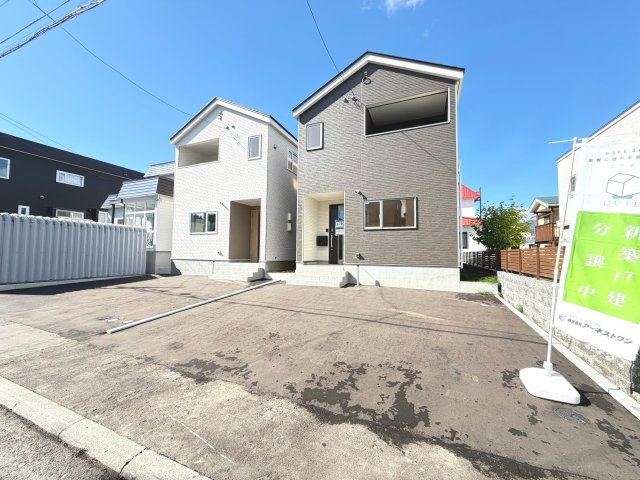 【新築戸建】札幌市南区川沿13条1丁目2棟の駐車場