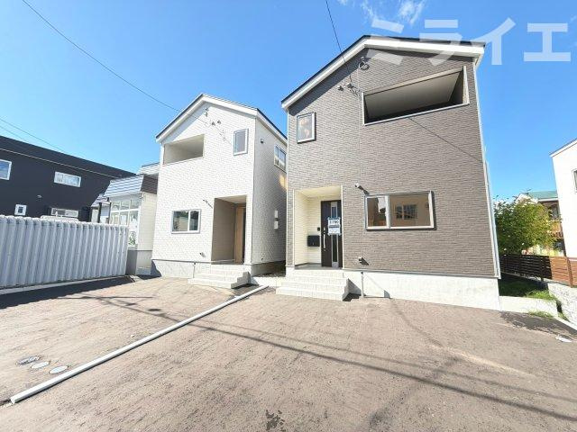 【新築戸建】札幌市南区川沿13条1丁目2棟の居間・リビング|AIによる生成画像