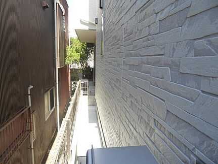 安佐北区口田４丁目の前面道路含む現地写真