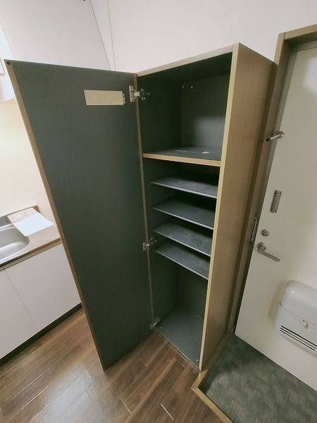 ライズ西篠崎の玄関|ライズ西篠崎　防犯シャッター(^O^)／
