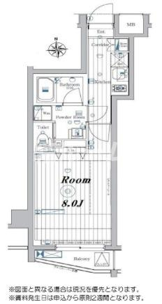 板橋区双葉町の賃貸マンションの間取り