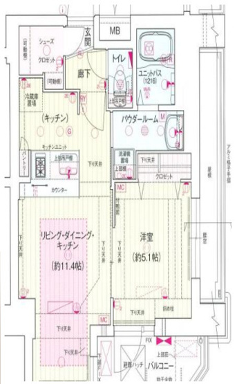 【間取り】 | プレサンス松屋町グレース