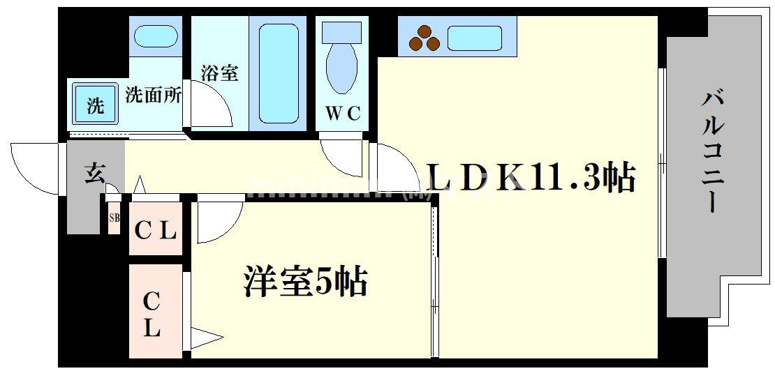 海老江サンライズの間取り
