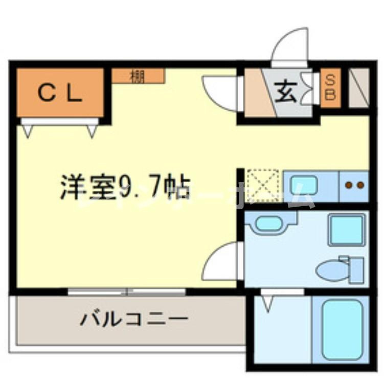 Chambre Hidemi Ⅱ仲介手数料（賃料の1.10ヵ月）の50％OFF対象物件！の間取り