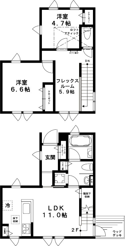 ミルクリーク深大寺テラスの間取り