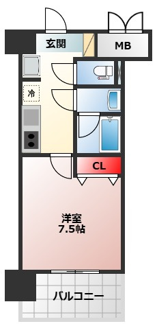 【間取り】 | スプランディッド堺東DUE
