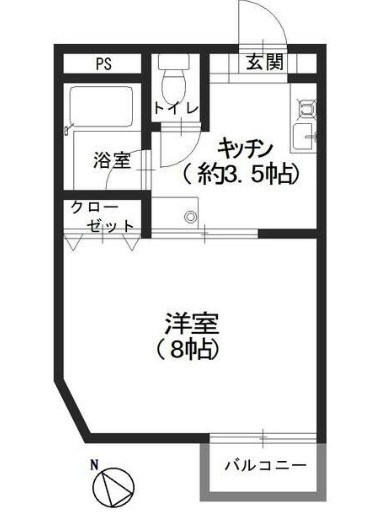 ビラ四つ木の間取り