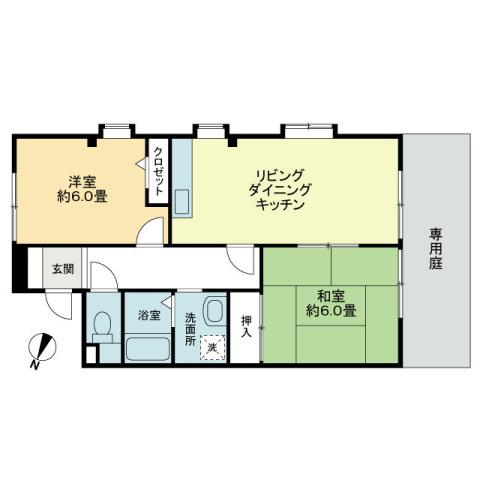 フォブール綾歌の間取り|間取図