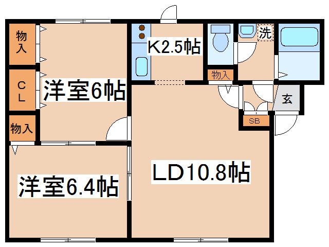 リバティ新富士の間取り