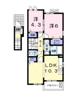 フェリーチェ　カーサの間取り