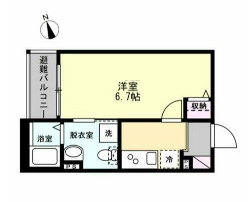 ベイルーム横浜片倉町の間取り