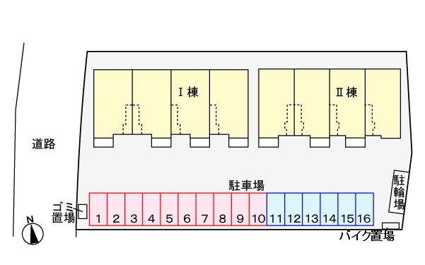 イーストⅡの区画図