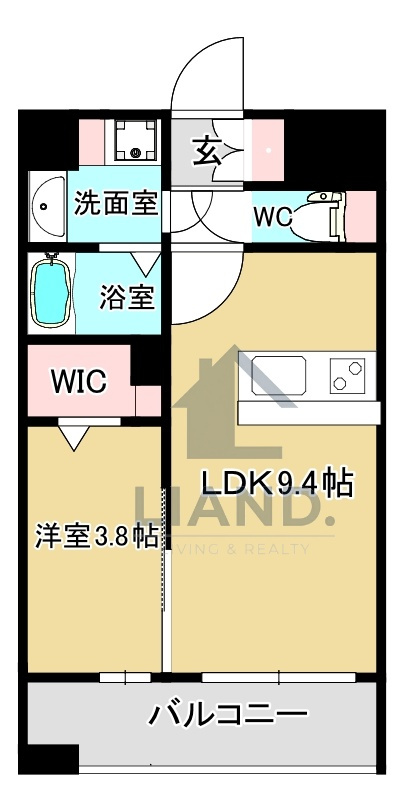 KL天神南　　春吉小学校区の間取り|KL天神南
