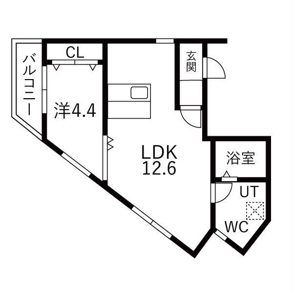 LeGioie太閤通駅4の間取り