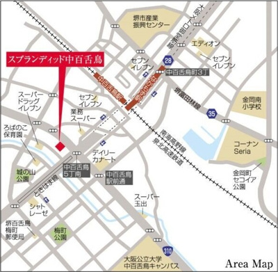 【地図】 | スプランディッド中百舌鳥