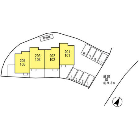 ファミールコート名谷の区画図
